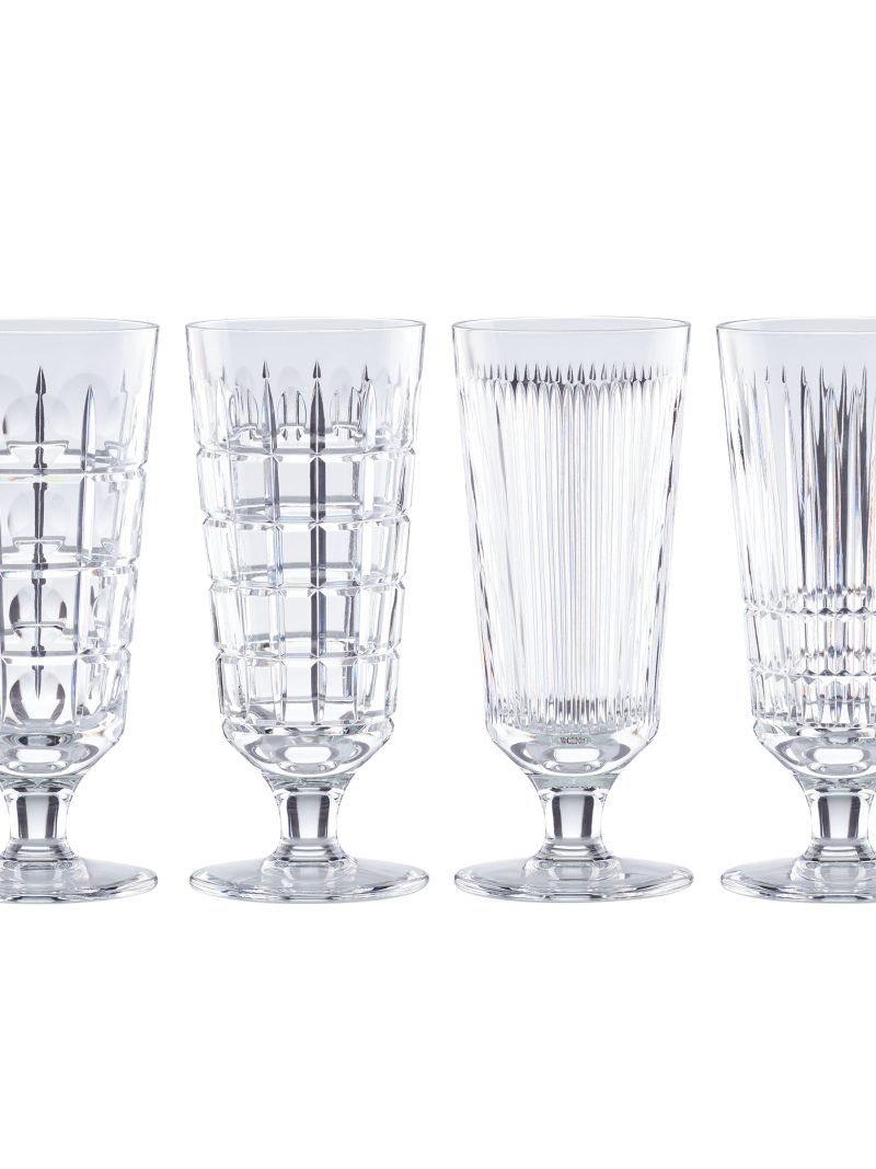 New Vintage 4-Piece Iced Beverage Glass Set
